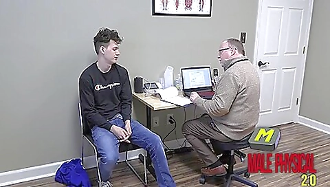 Cute Boy Having A Full Physical Exam