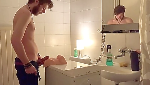 Samuro Trys To Figure Out Where He Has To Blast His Cumshot