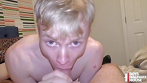 Tiny teen 18+ Sucks Older Mans Fat Cock