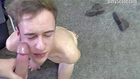 Playful Twink Begs For A Facial After Raw Bareback Anal