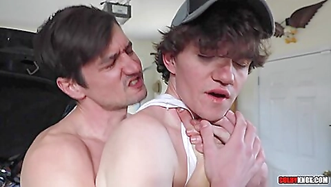 Levi Hatter - Hot Country Boy Gets Fucked Bareback In Exchange For Mechanic Work