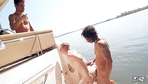 Xavier Cox And Kyle Connors In And Fucking On The Boat