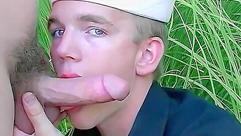 Army Affairs: Sailor Gets His Massive Cock Sucked Ou